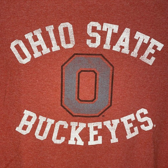 Ohio State Buckeyes Block O Tee Mens S Scarlet University T - Picture 2 of 4